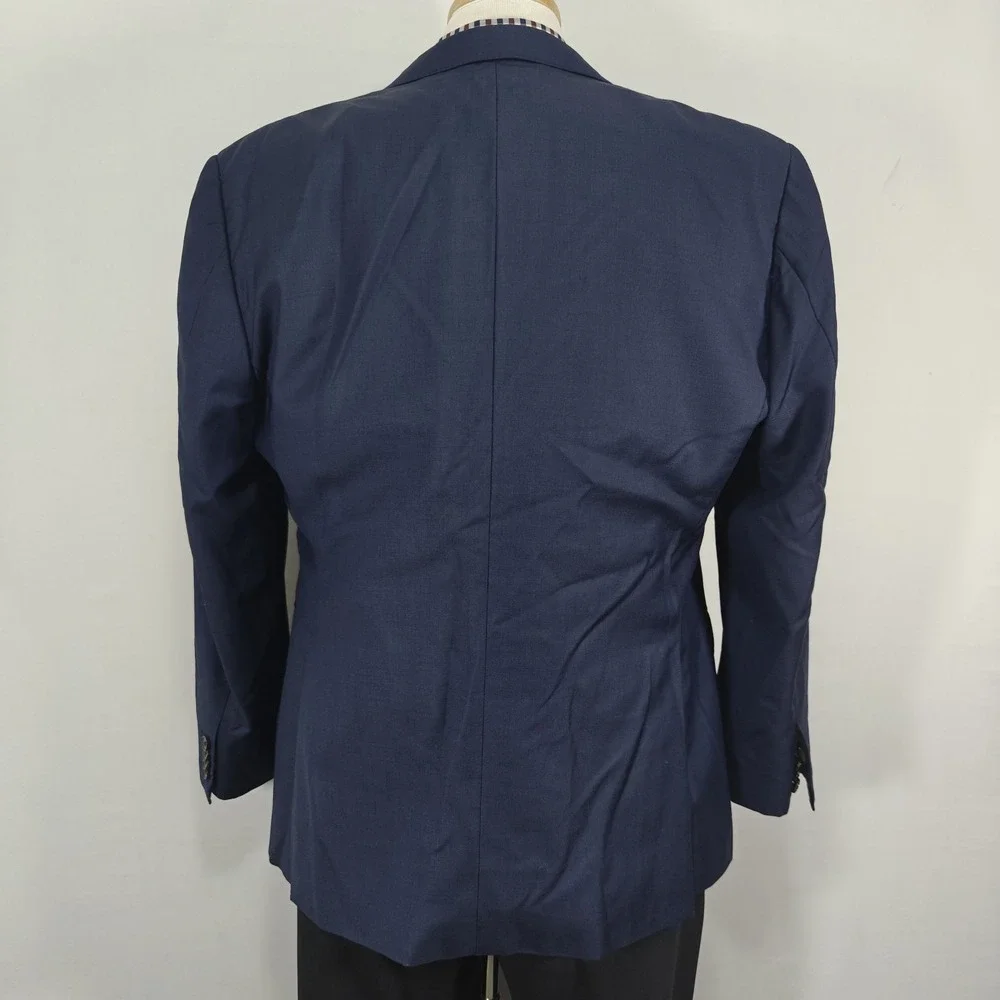 Suitsupply Men's Sport Coat Blazer Two Button Navy Vitale Wool Surgeon 46S‎